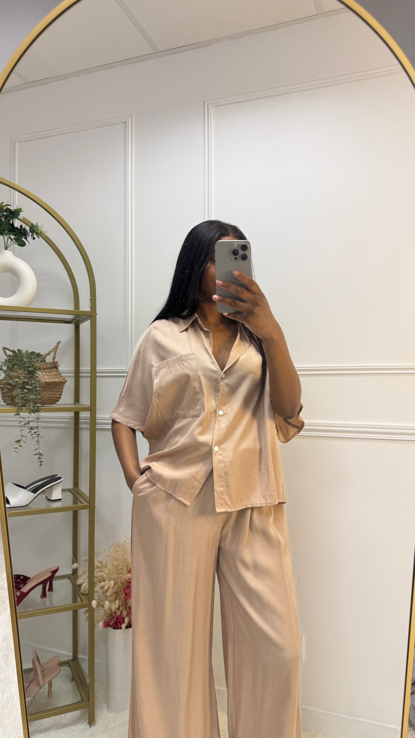 Ensemble chemise manches courtes