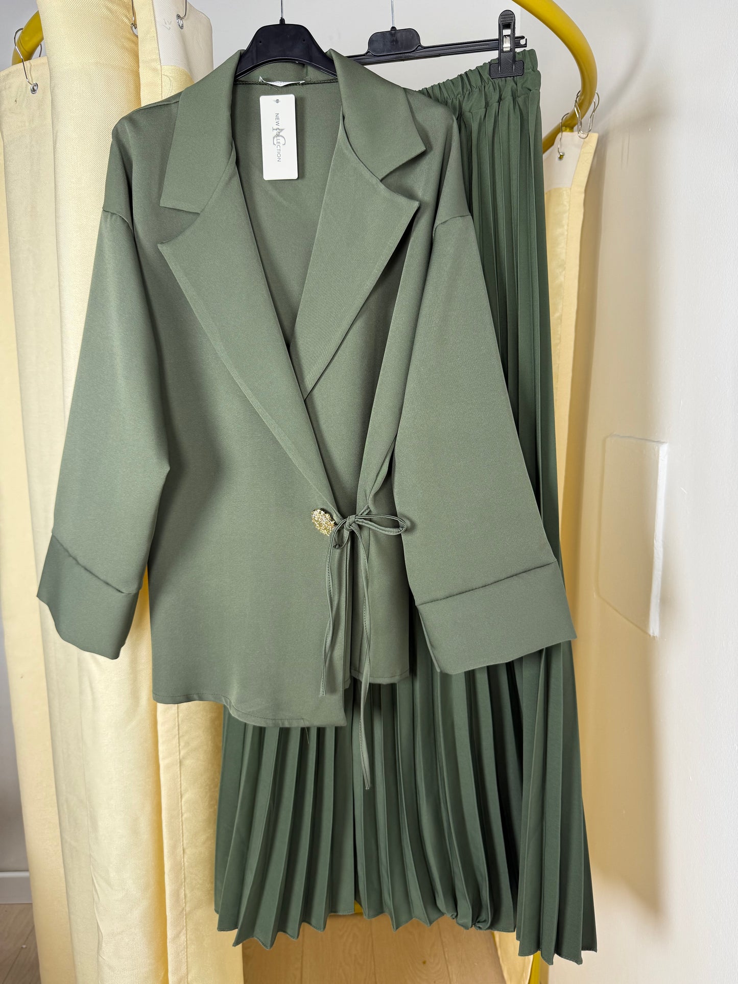 Ensemble blazer jupe plissé LINE