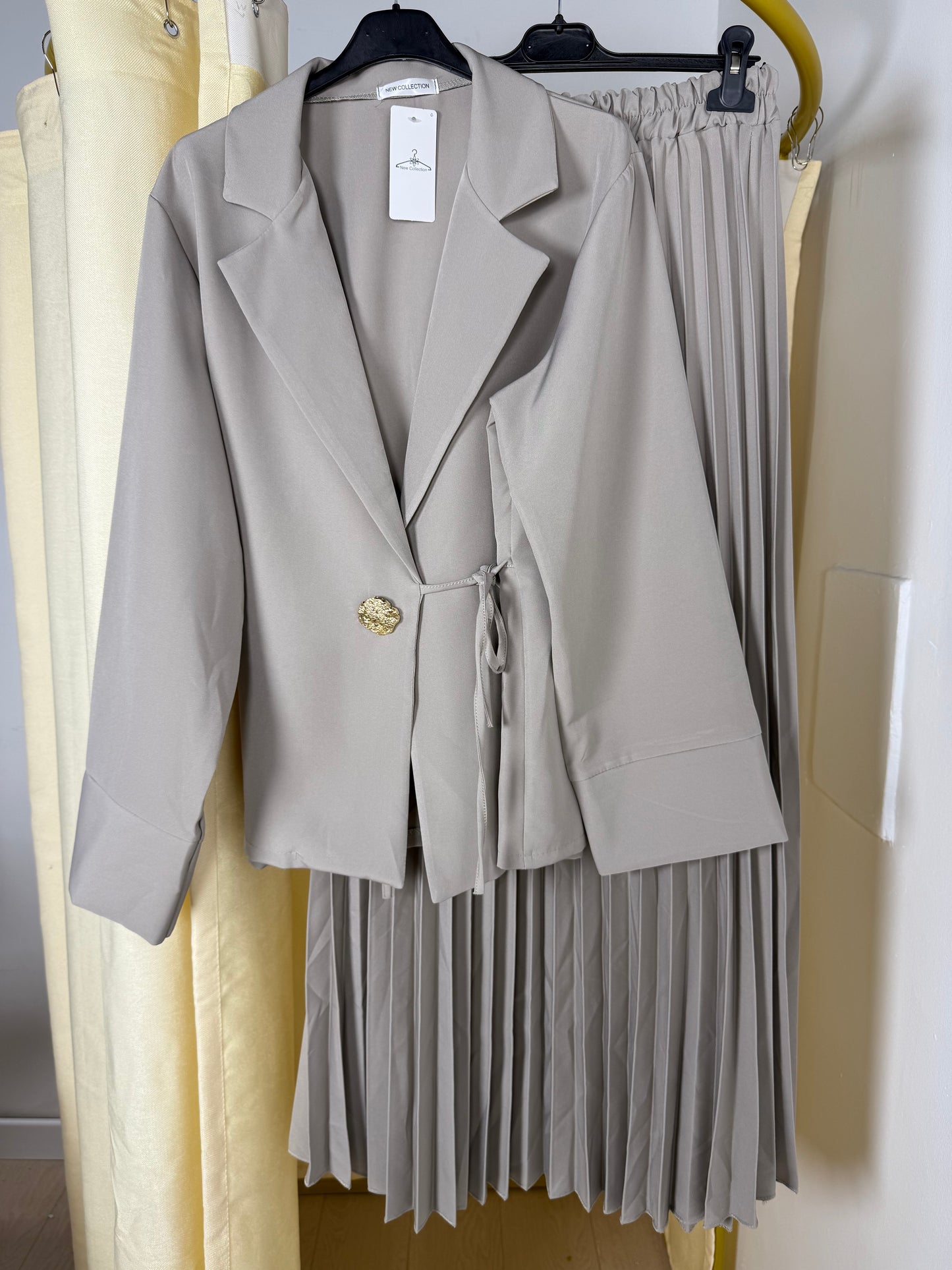 Ensemble blazer jupe plissé LINE