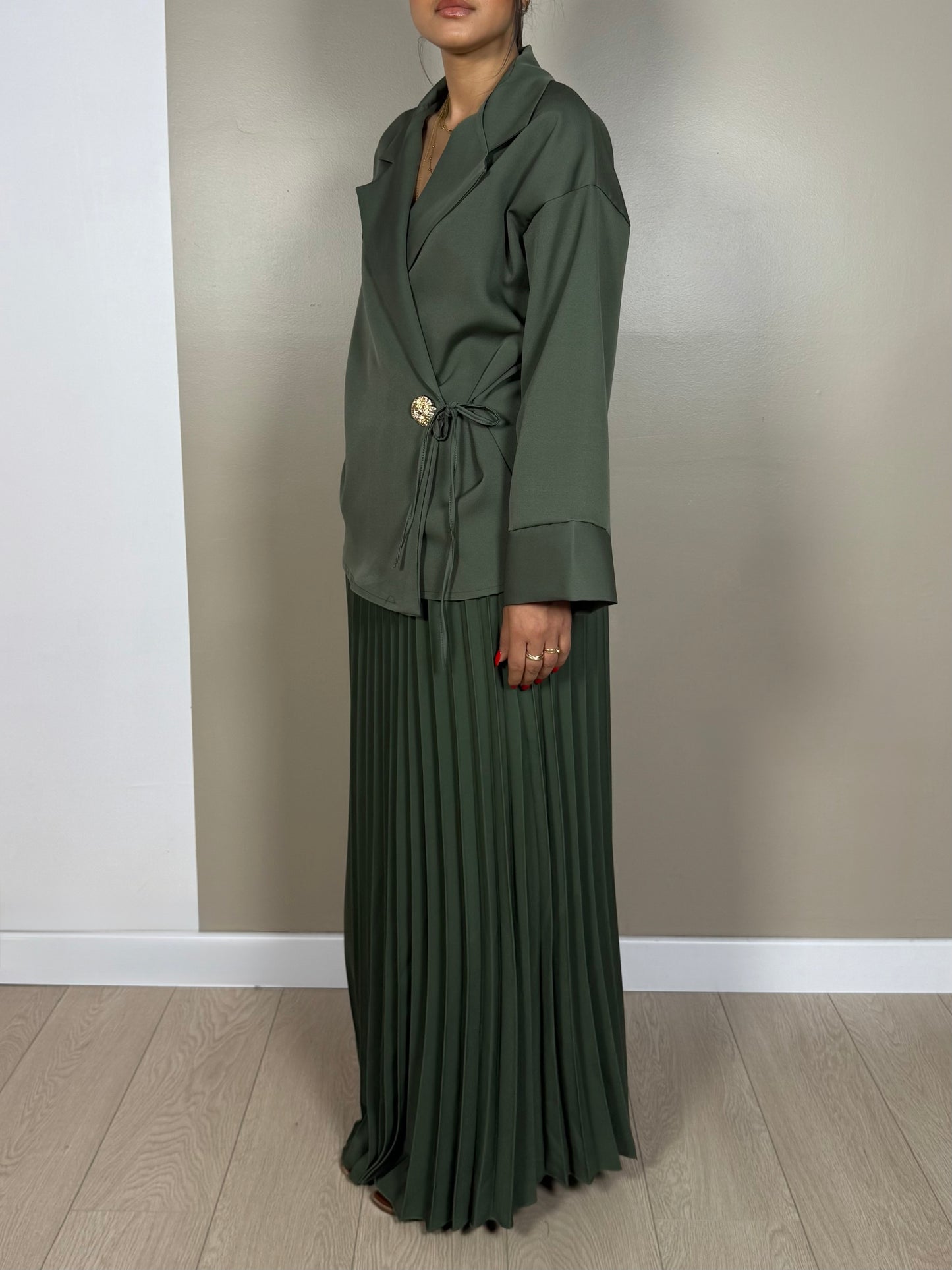Ensemble blazer jupe plissé LINE