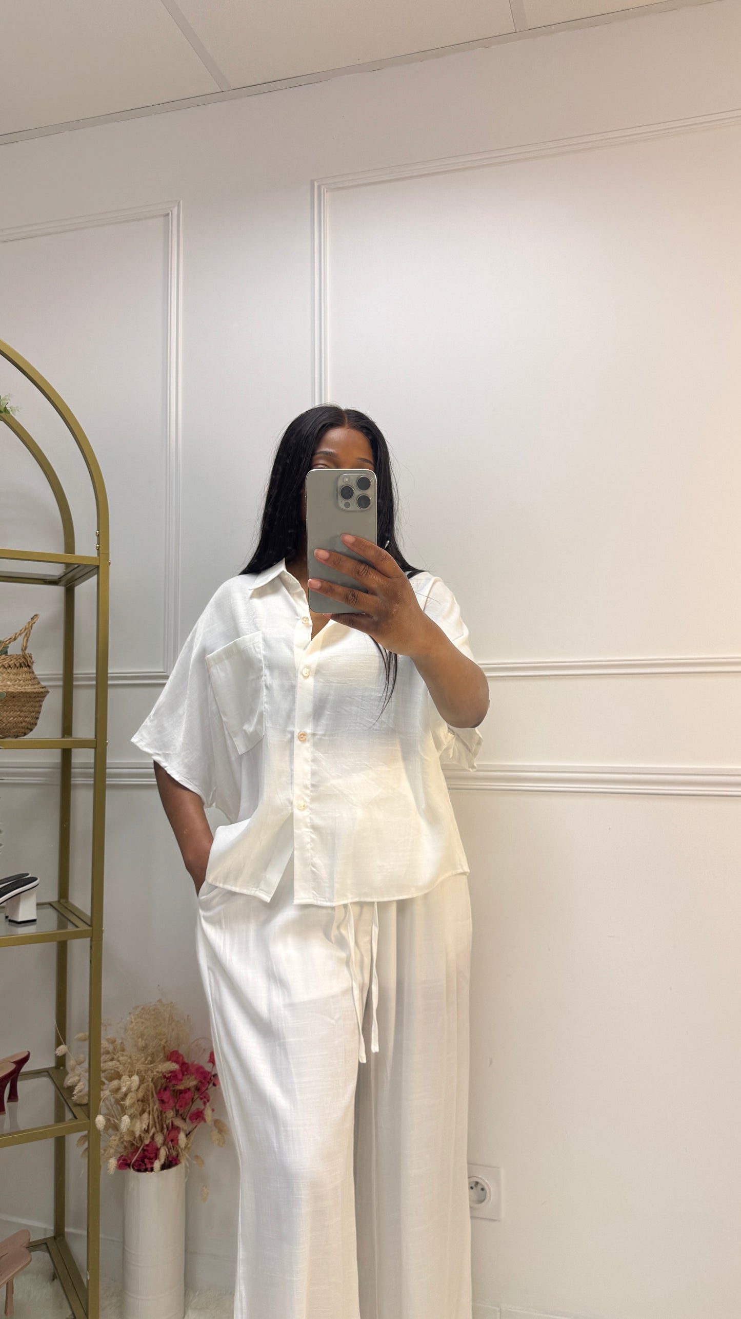 Ensemble chemise manches courtes