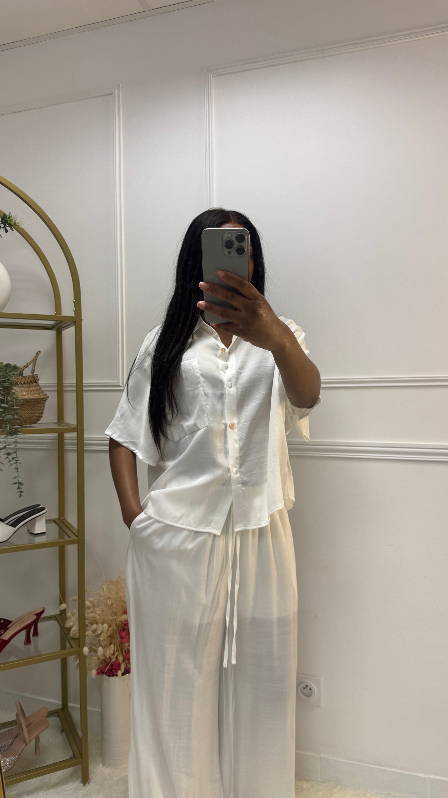 Ensemble chemise manches courtes