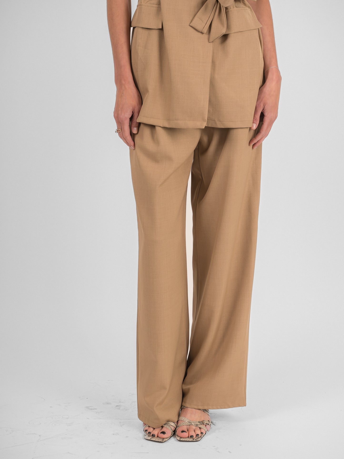 Ensemble pantalon blazer sans manches