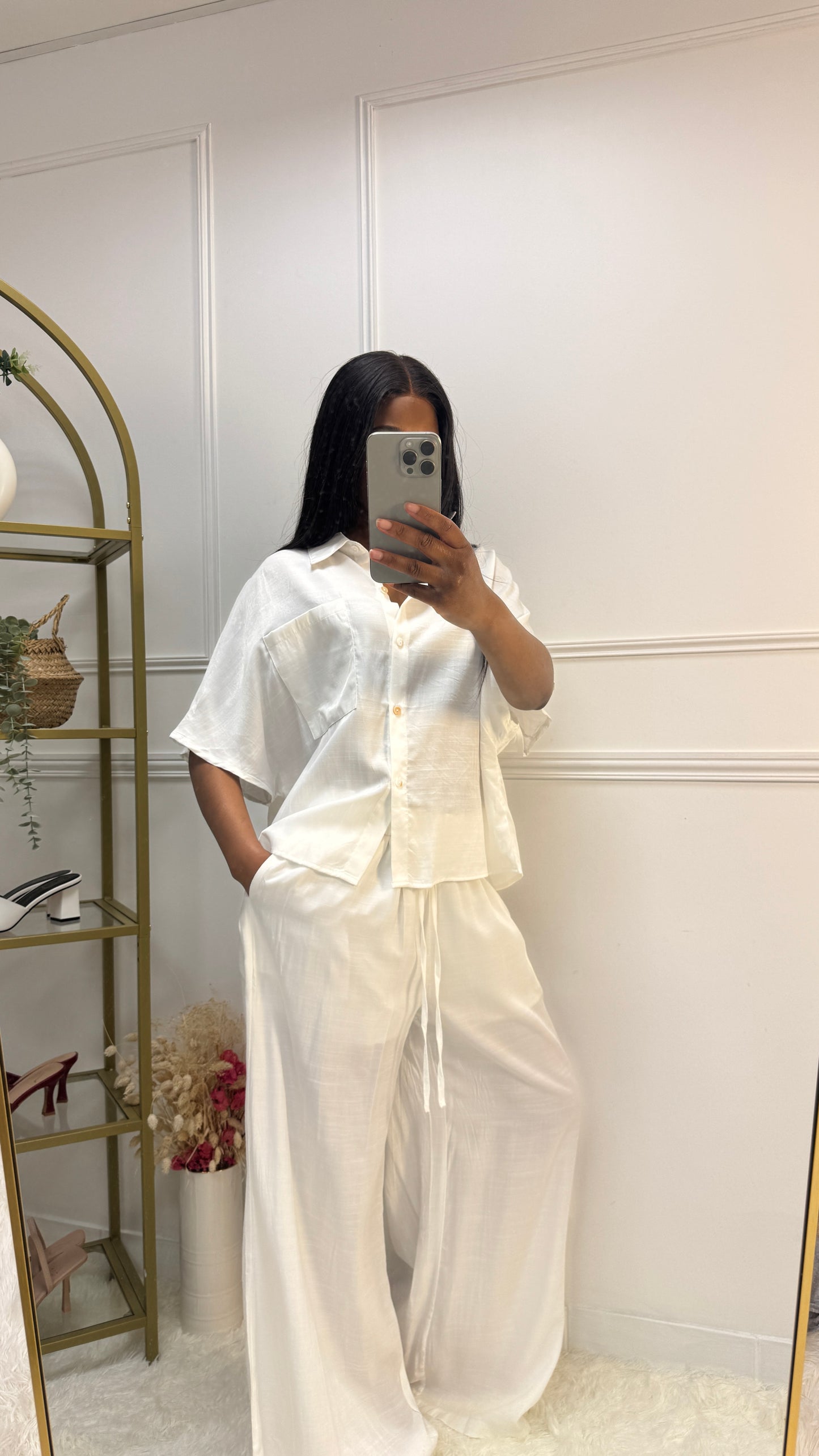 Ensemble chemise manches courtes