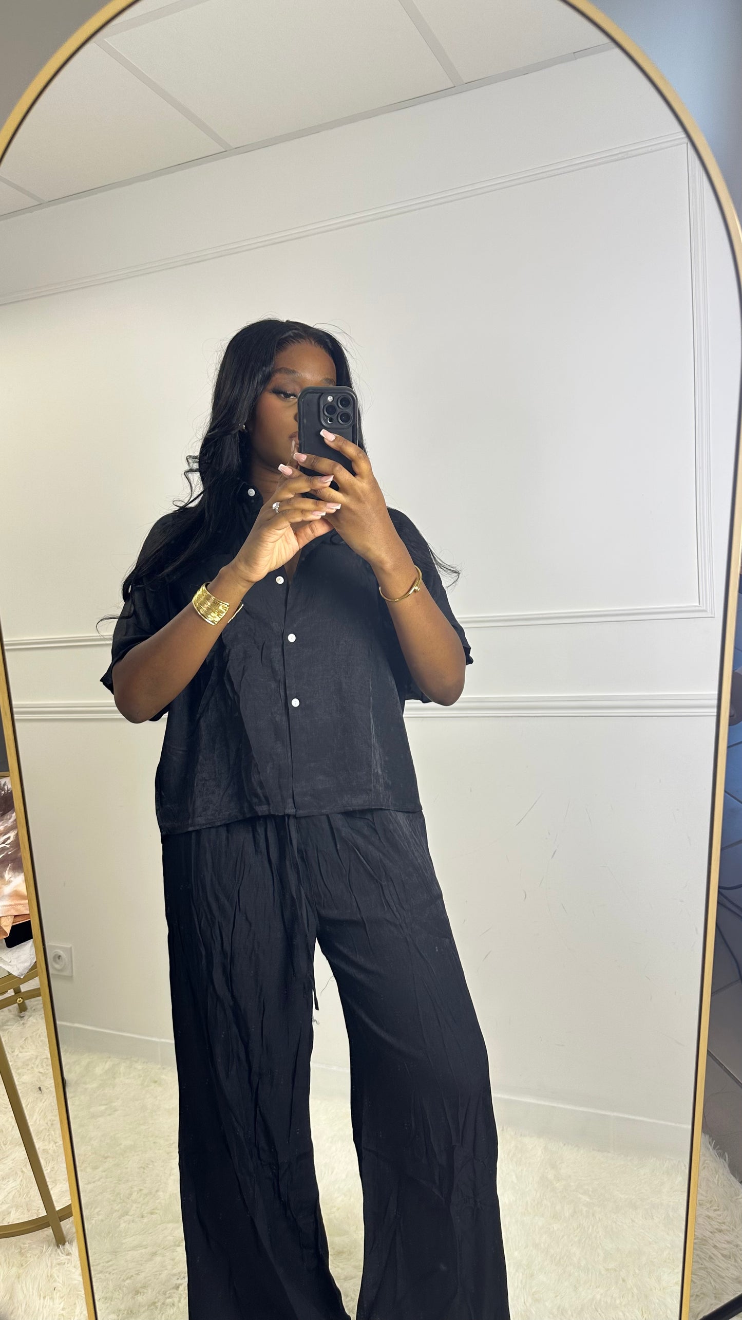 Ensemble chemise manches courtes