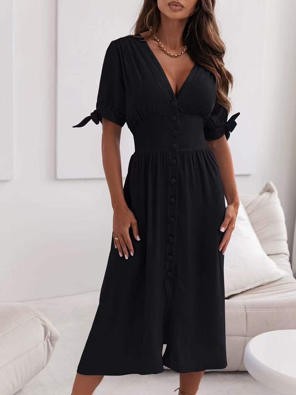 Robe longue corset