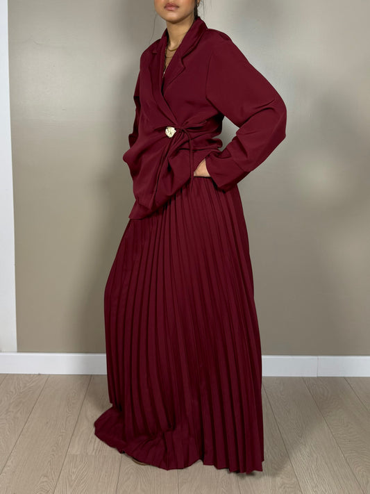 Ensemble blazer jupe plissé LINE