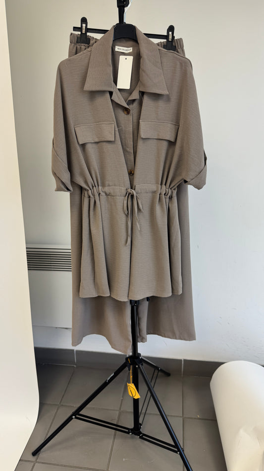 Ensemble MARRA pantalon et chemise à poches style safari