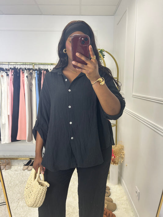 Ensemble chemise gaz de coton