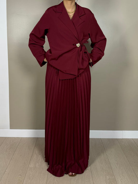 Ensemble blazer jupe plissé LINE