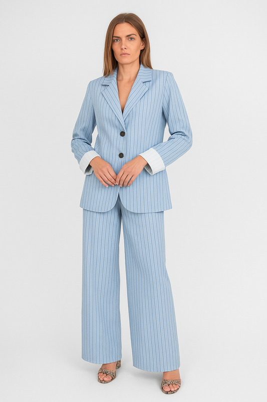 Ensemble blazer rayé