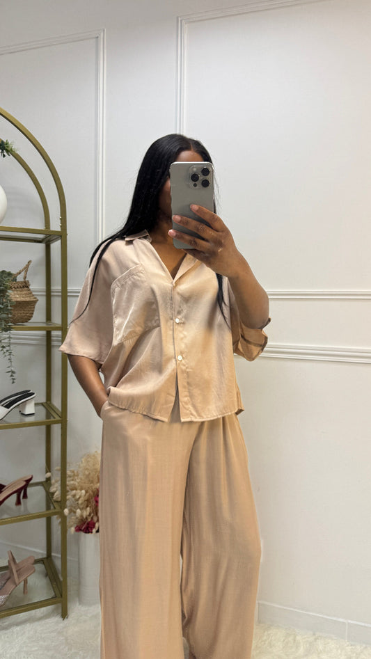 Ensemble chemise manches courtes