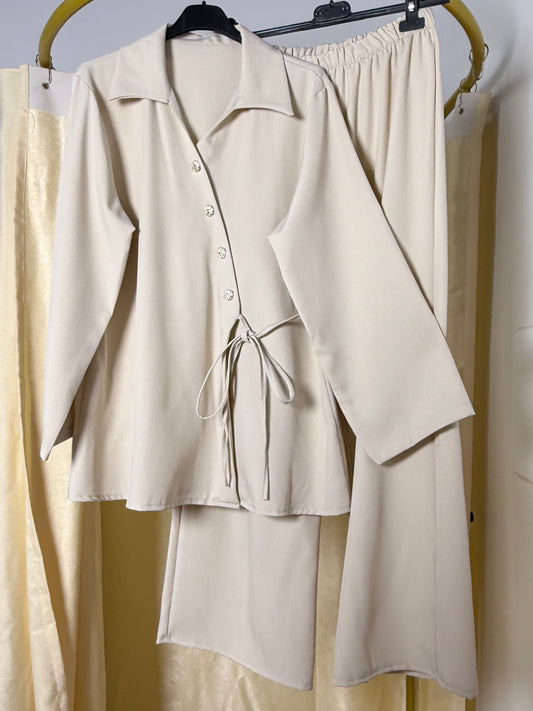 Ensemble blaze CLARA 4 boutons dorés D1