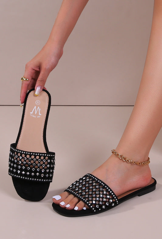 Sandales à strass